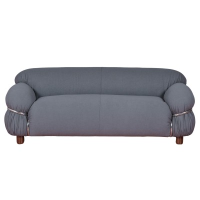 OLYMPIA 2-SEAT SOFA UPHOLSTERED IN SHERPA FABRIC