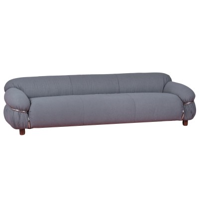 OLYMPIA 3-SEAT SOFA UPHOLSTERED IN SHERPA FABRIC