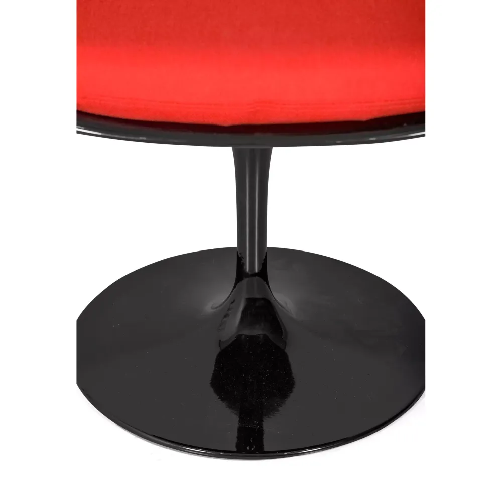 Réplique chaise Tulip Arms laqué noir - Chaise Design - Meubles Concept
