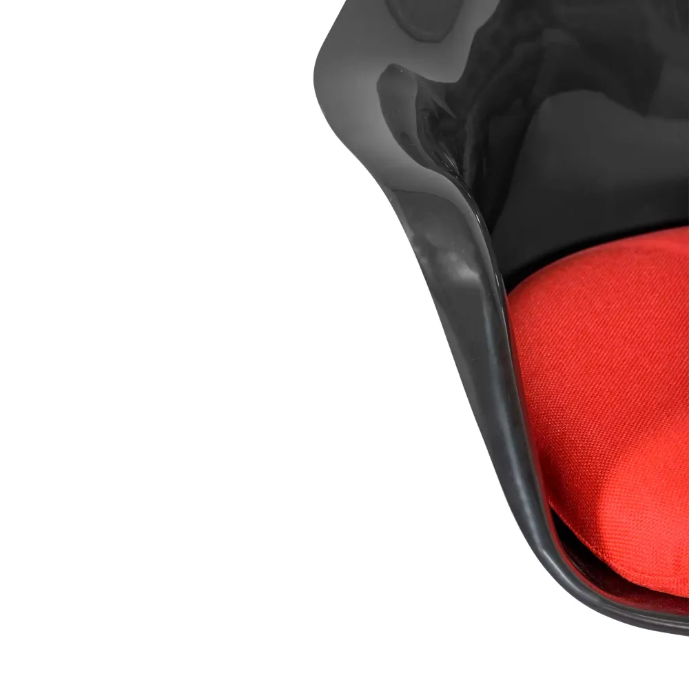 Réplique chaise Tulip Arms laqué noir - Chaise Design - Meubles Concept