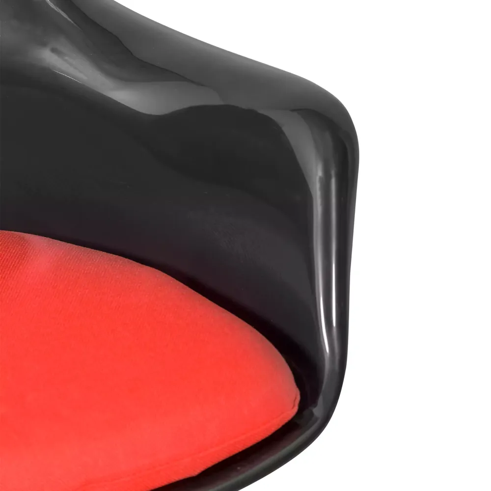 Réplique chaise Tulip Arms laqué noir - Chaise Design - Meubles Concept