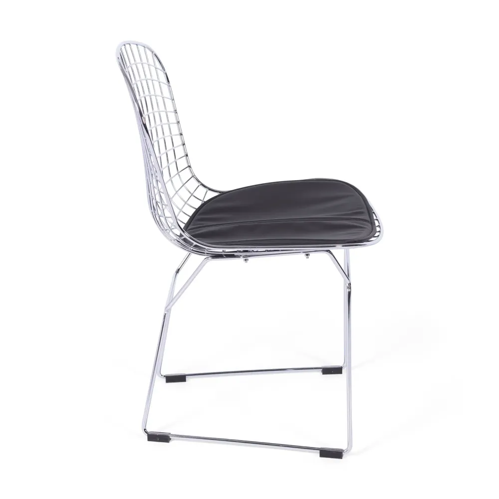 Inspiration chaise Bertoia Chrome - Chaise industrielle - Meubles Concept