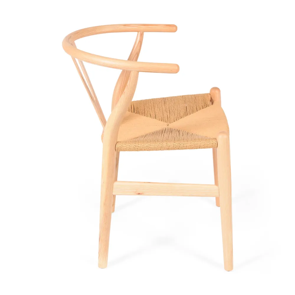 Réplique de la chaise haut de gamme Wishbone CH24