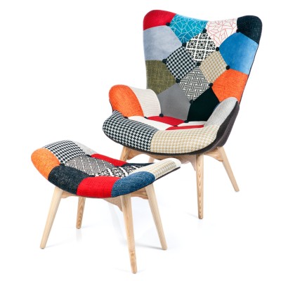 furmod Fauteuil Featherston Patchwork "Nieuwe Editie"