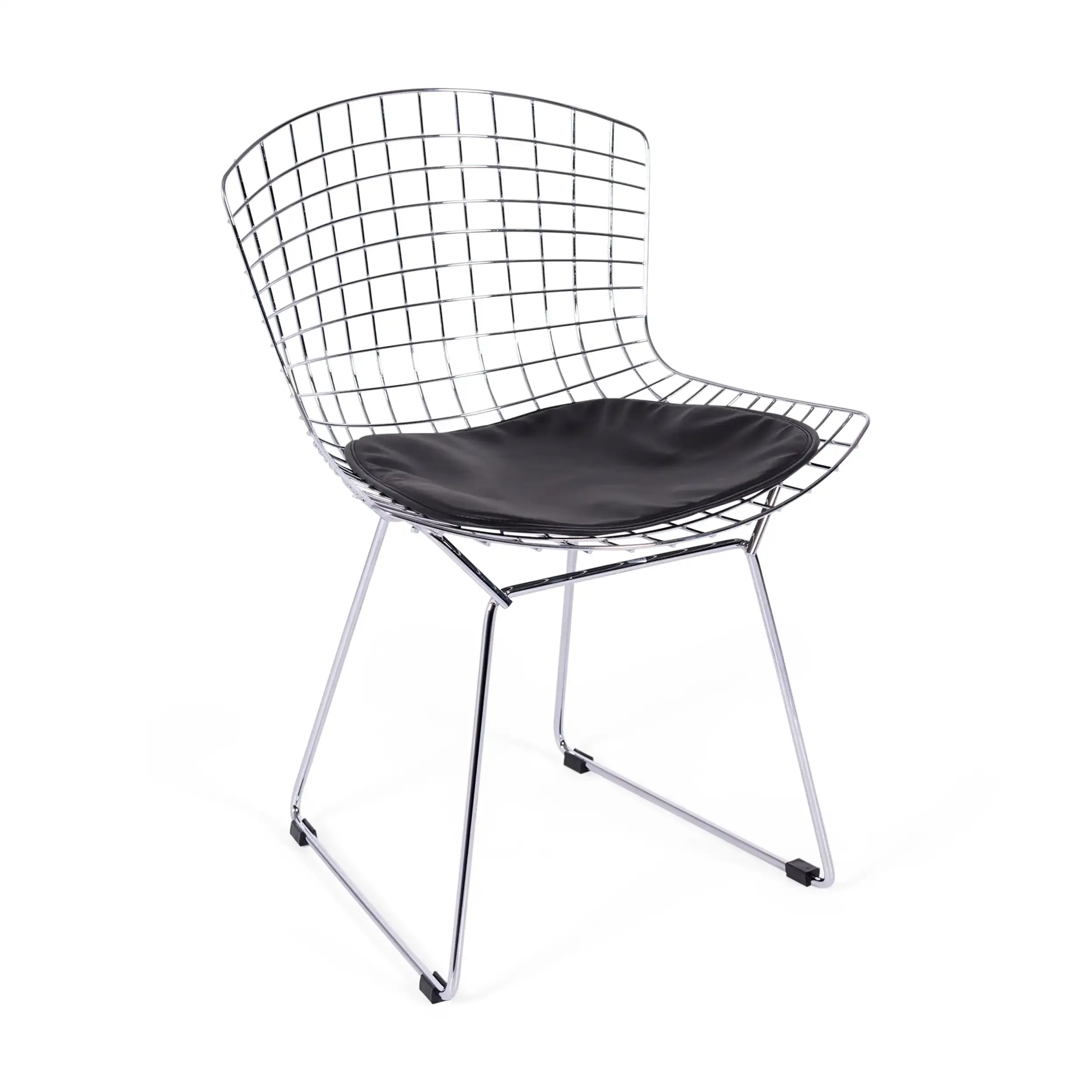 Réplique de la chaise Bertoia "High Quality" en acier chromé du célèbre designer Hans J. Wegner