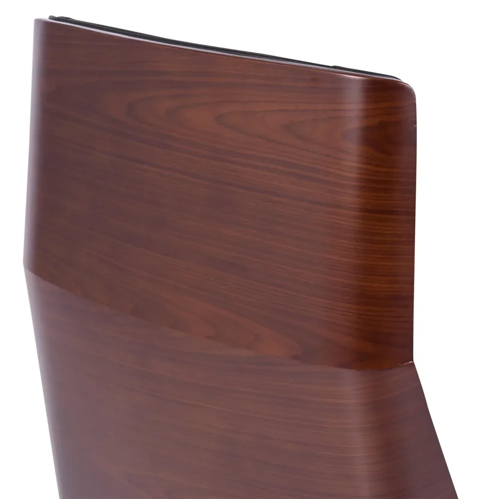 Chaise de bureau Nordic Highback en noyer et similicuir-Meubles Concept