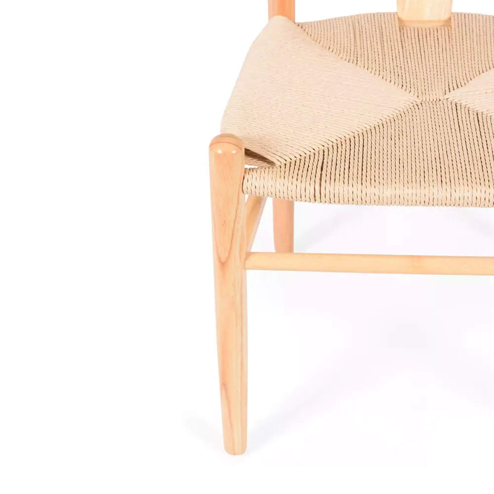 Réplique bon marché de la chaise Wishbone CH24 de Hans J. Wegner en bois de hêtre