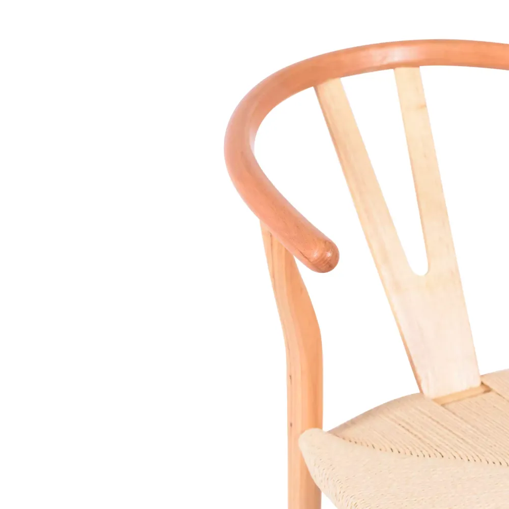 Réplique bon marché de la chaise Wishbone CH24 de Hans J. Wegner en bois de hêtre