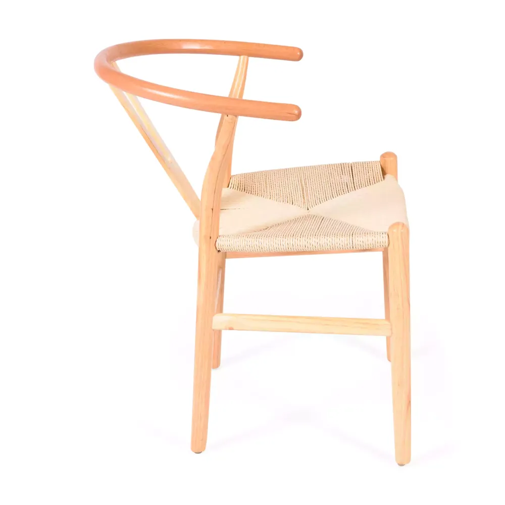 Réplique bon marché de la chaise Wishbone CH24 de Hans J. Wegner en bois de hêtre