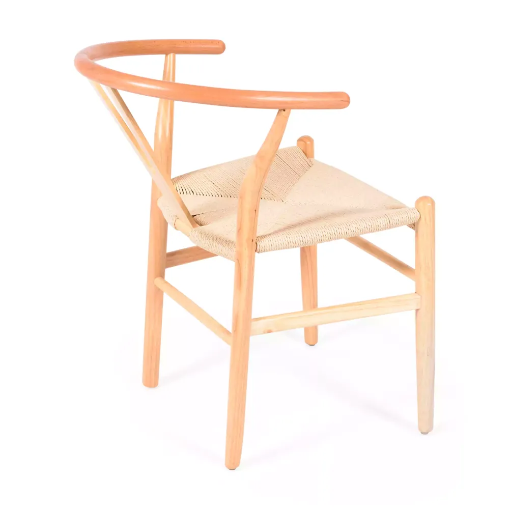 Réplique bon marché de la chaise Wishbone CH24 de Hans J. Wegner en bois de hêtre