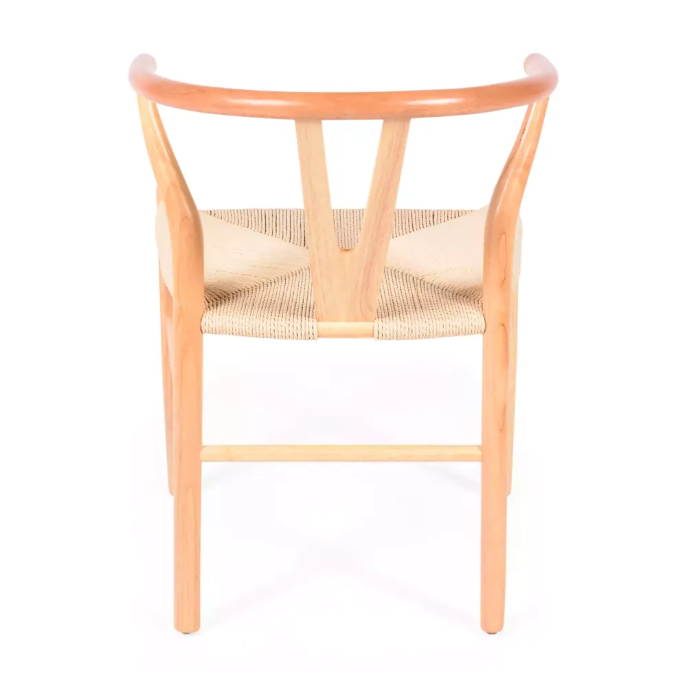 Réplique bon marché de la chaise Wishbone CH24 de Hans J. Wegner en bois de hêtre