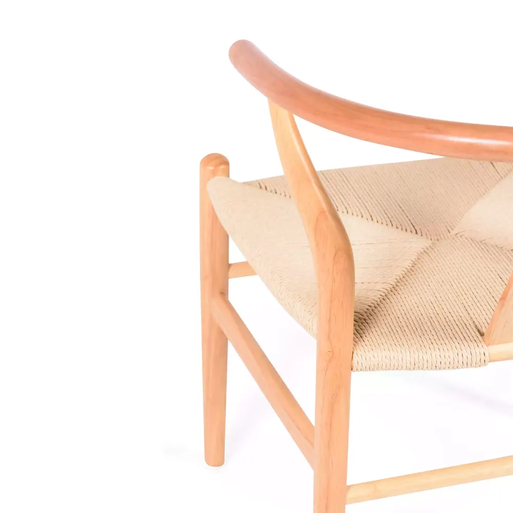 Réplique bon marché de la chaise Wishbone CH24 de Hans J. Wegner en bois de hêtre
