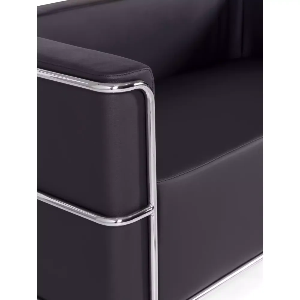 Canapé 2 places Torino en éco-cuir et acier chromé 🛋️ - Meubles Concept