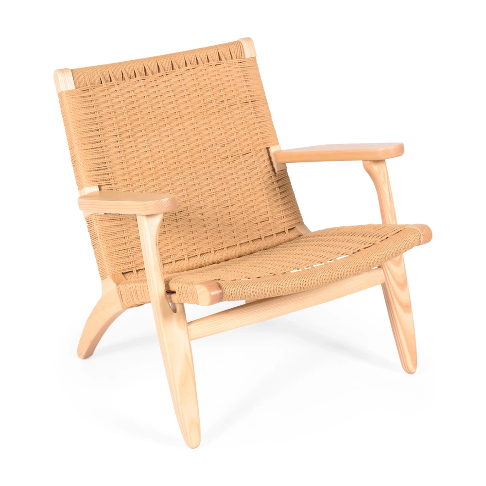 Inspiration Lounge CH25 en frêne - Fauteuil nordique - Meubles Concept