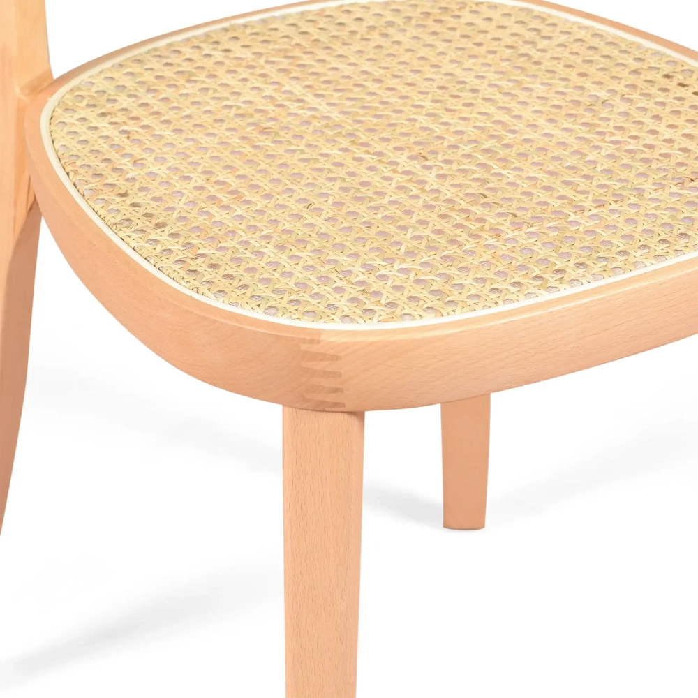 Chaise Tours en frêne et rotin - Style Scandinave et naturel - Meubles Concept
