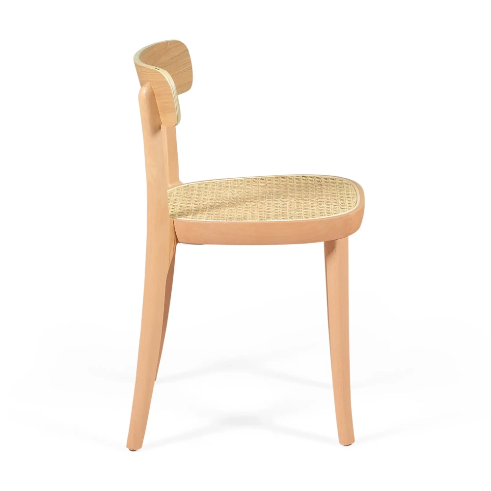 Chaise Tours en frêne et rotin - Style Scandinave et naturel - Meubles Concept