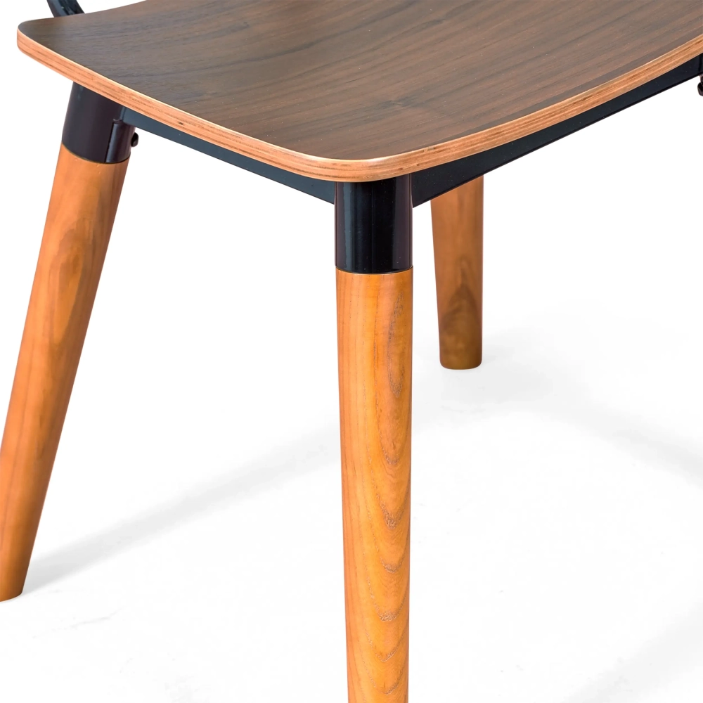 Chaise Copine en bois de noyer | Industriel rétro design - Meubles Concept