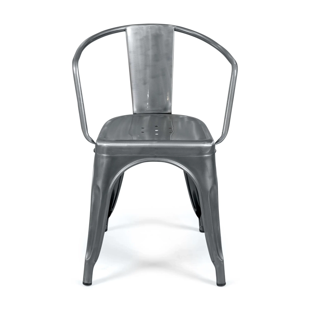 Réplique de la chaise Tolix avec accoudoirs