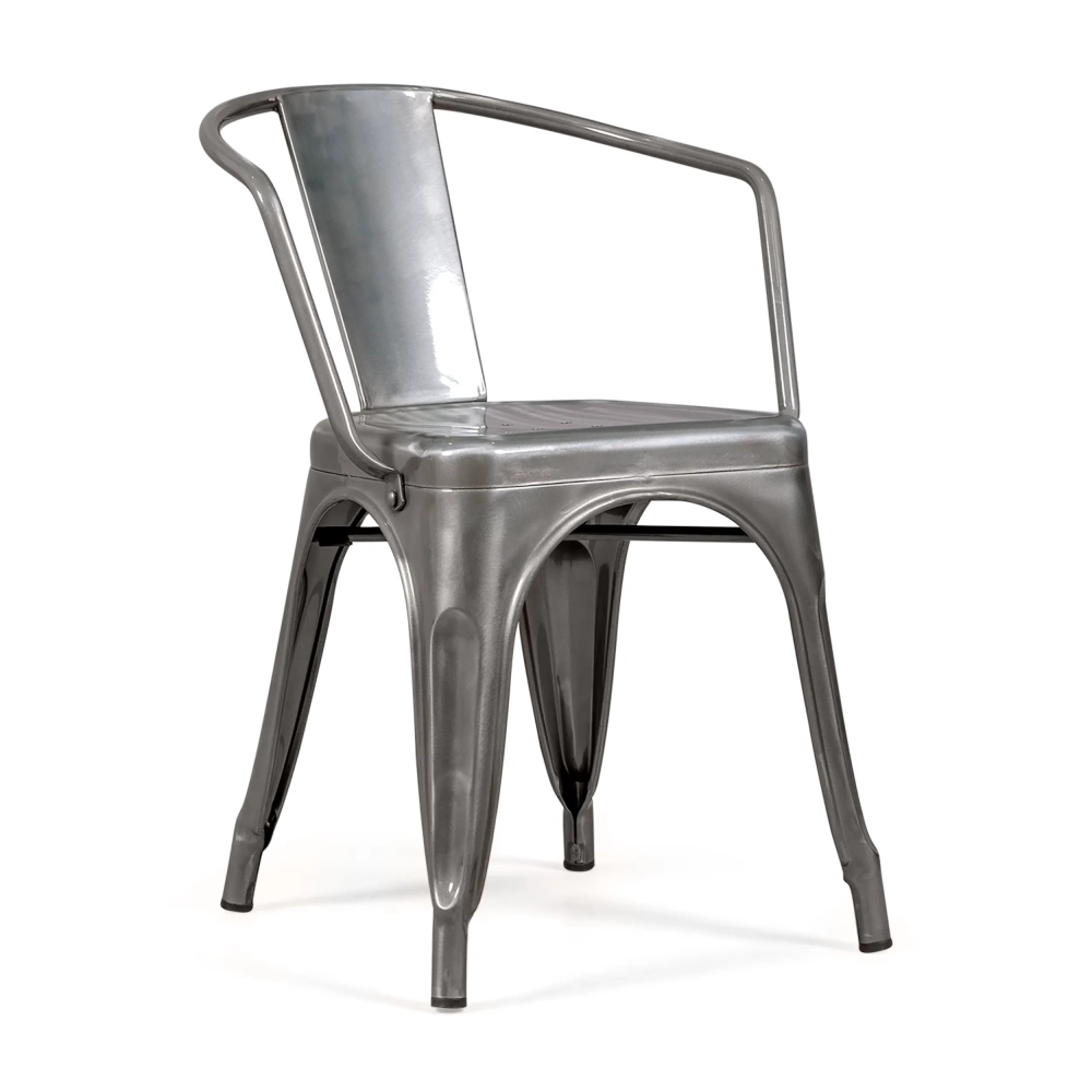 Réplique de la chaise Tolix avec accoudoirs