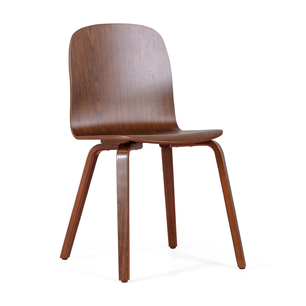 Chaise design Scandinave Hut en bois de noyer | Style scandinave élégant