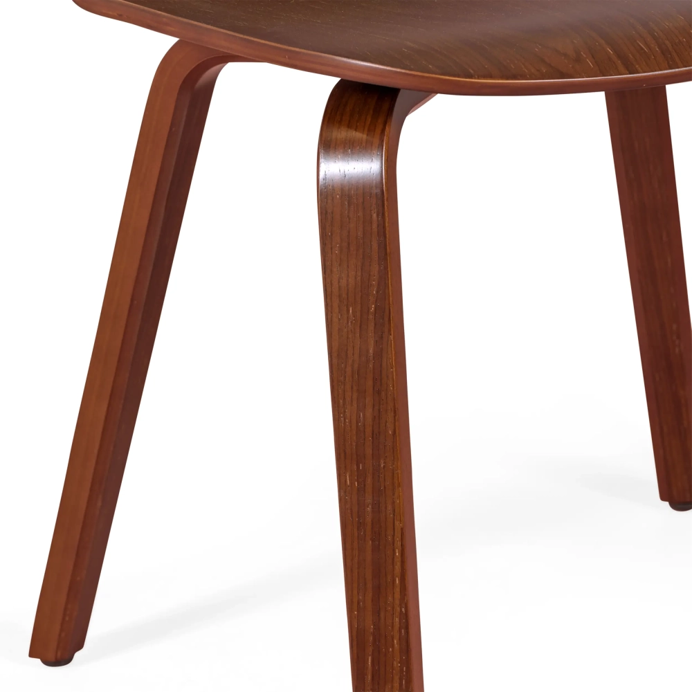 Chaise design Scandinave Hut en bois de noyer | Style scandinave élégant