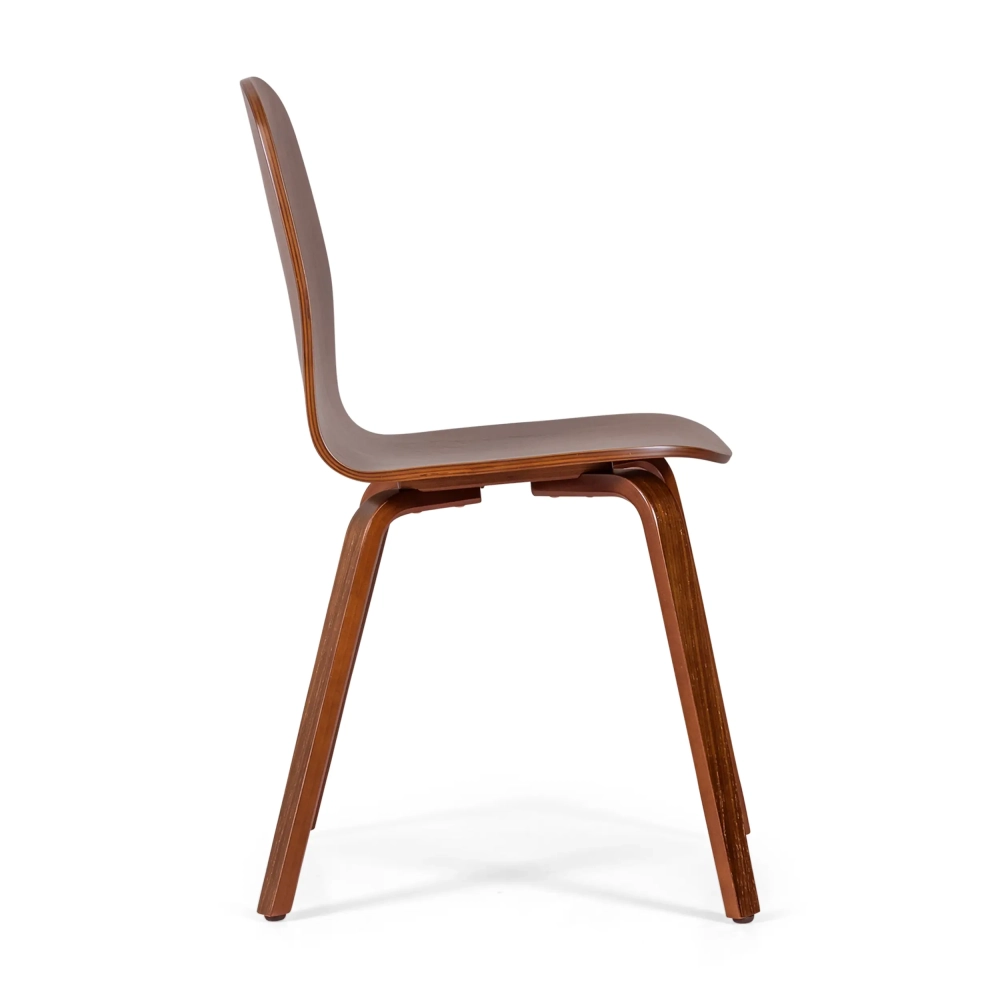 Chaise design Scandinave Hut en bois de noyer | Style scandinave élégant