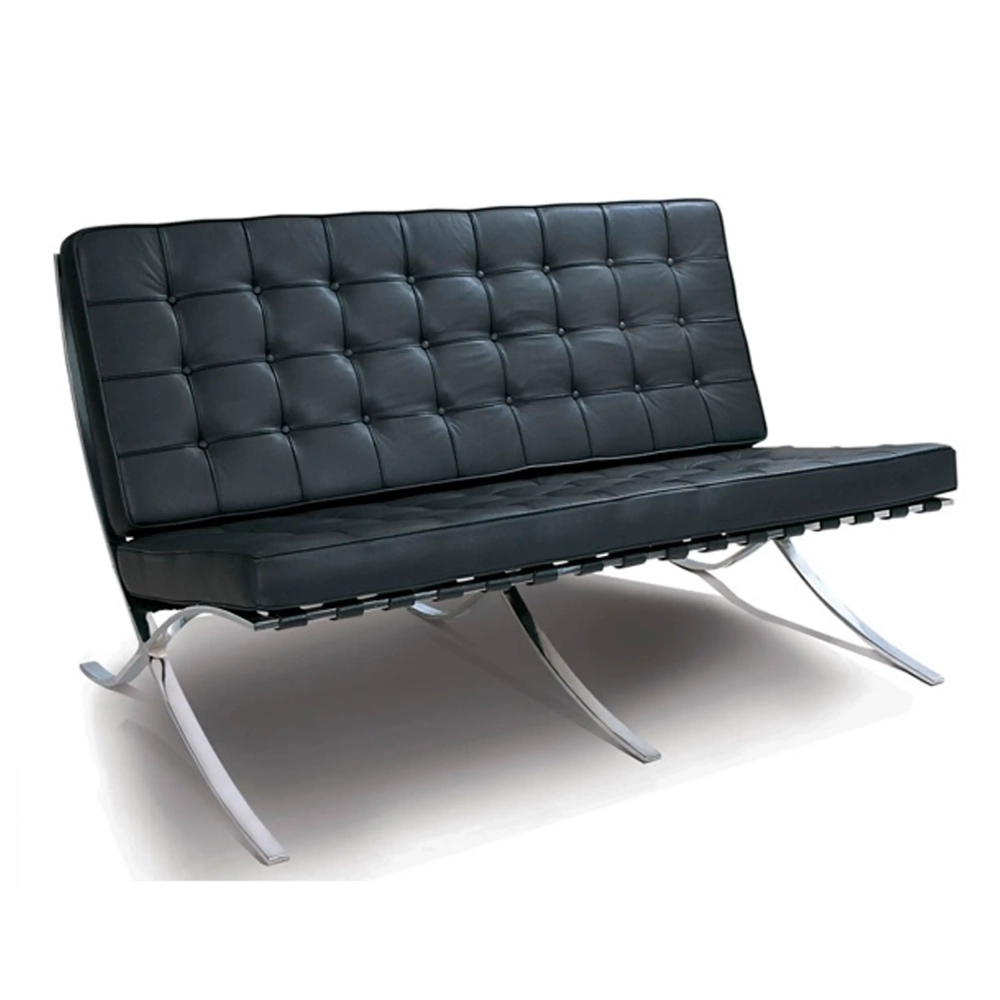 Réplique de la chaise 2 places de Mies Van der Rohe Barcelona 