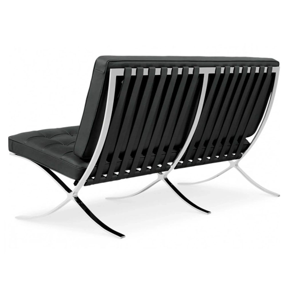 Réplique de la chaise 2 places de Mies Van der Rohe Barcelona 