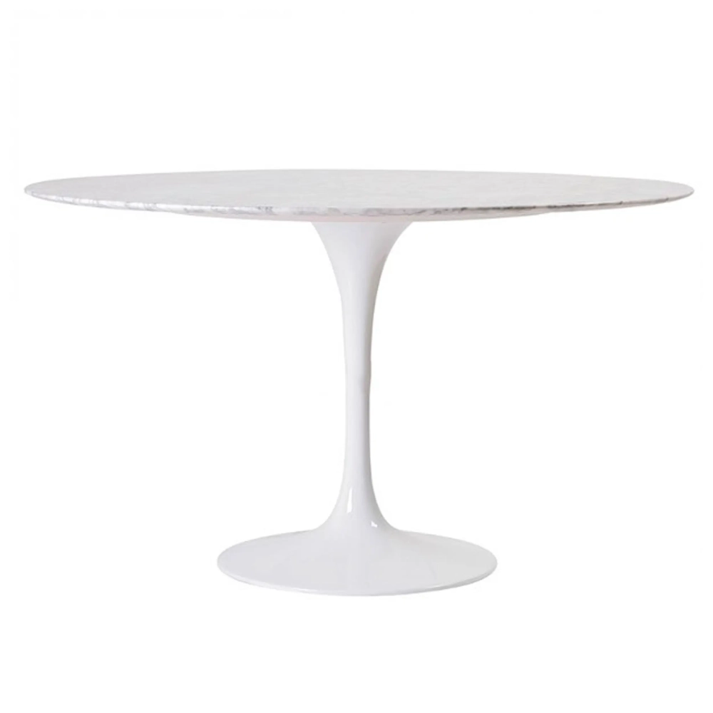 Table Dining Tulip 120cm en Marbre  de Carrare