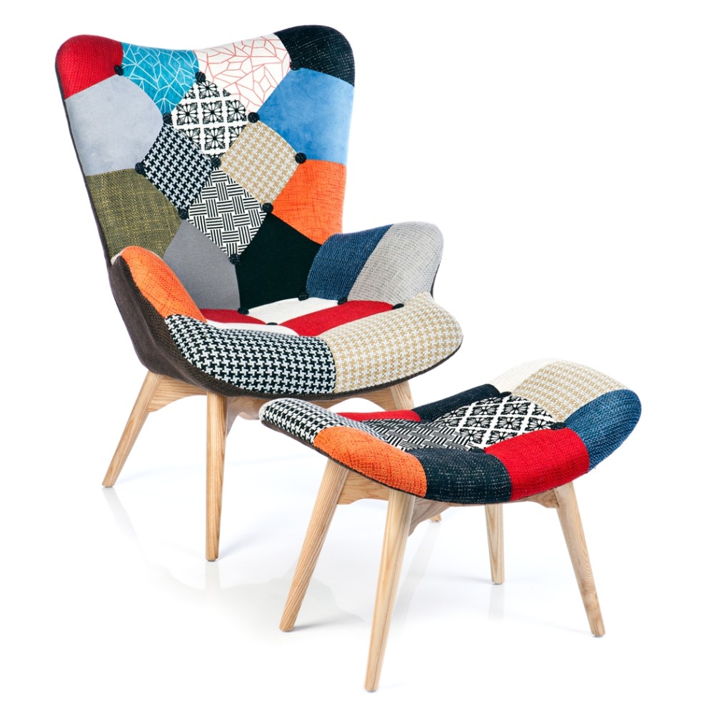 furmod Fauteuil Featherston Patchwork "Nieuwe Editie"