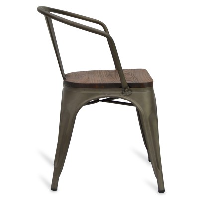 Industrial chair Bistro Wood Armchair