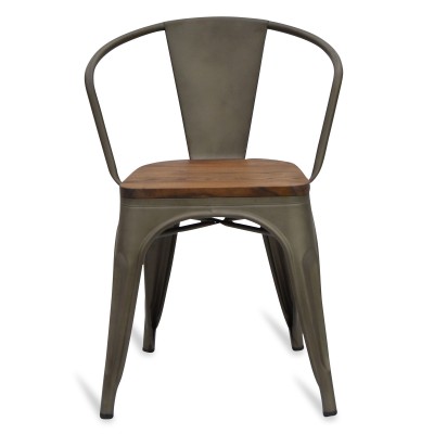 Industrial chair Bistro Wood Armchair