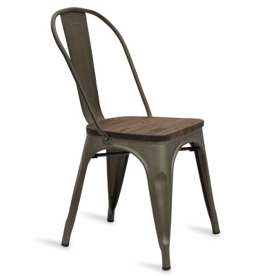 Silla industrial Bistro Wood Antique