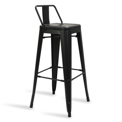 Hocker mit Rückenlehne Classic Wide Bistro Matt Icon Möbel