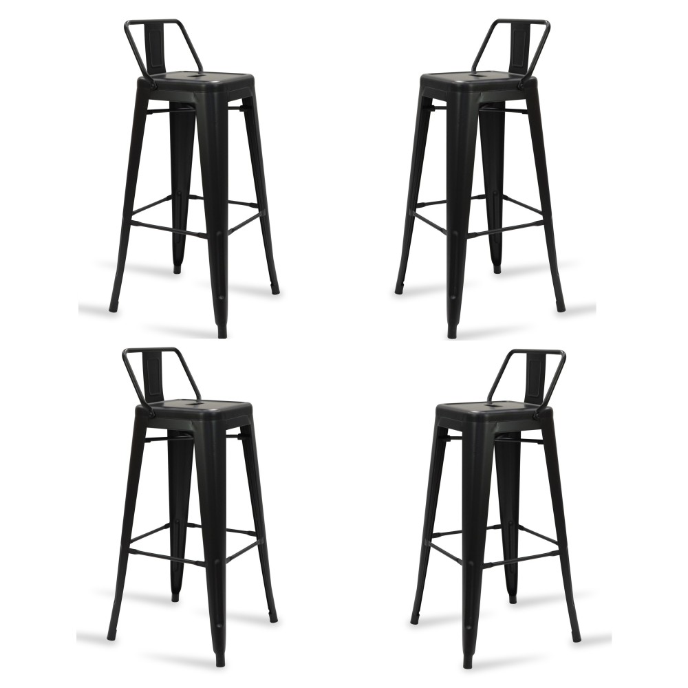 Pack de 4 Taburetes Bistro LB Matte