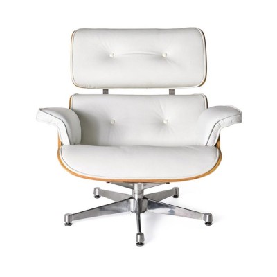 Eames Lounge chair replica with chrome foot by Charles & Ray Eames