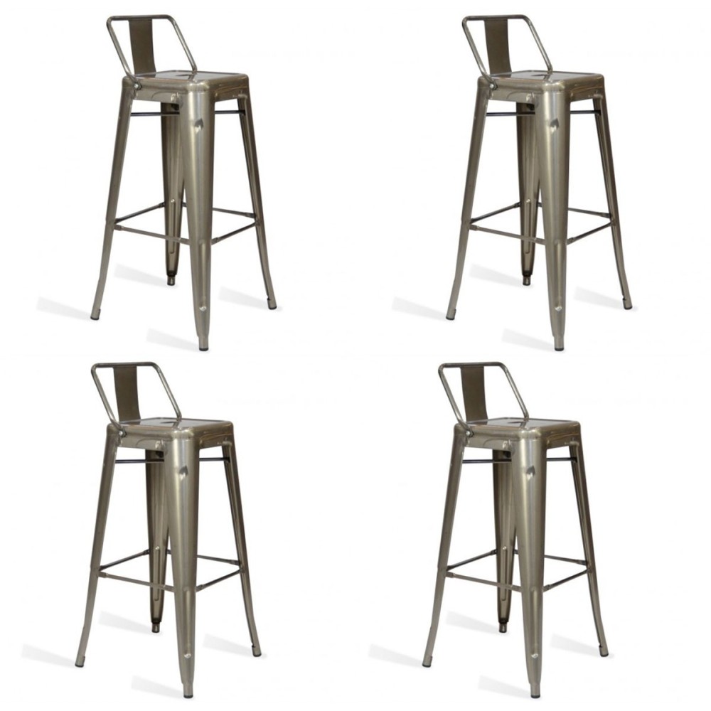 Pack 4 industrial stools Bistro LB