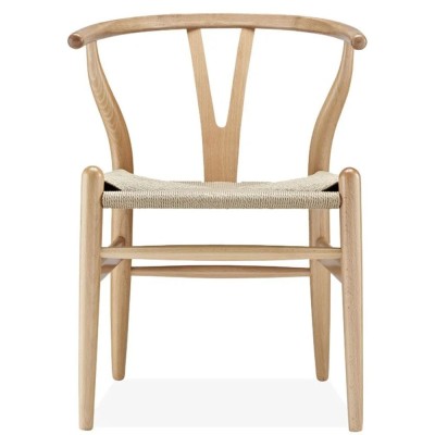 Réplique chaise Wishbone CH24 en bois de hêtre fait à la main