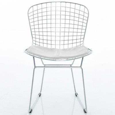 Réplique de chaise Bertoia chromée par Harry Bertoia