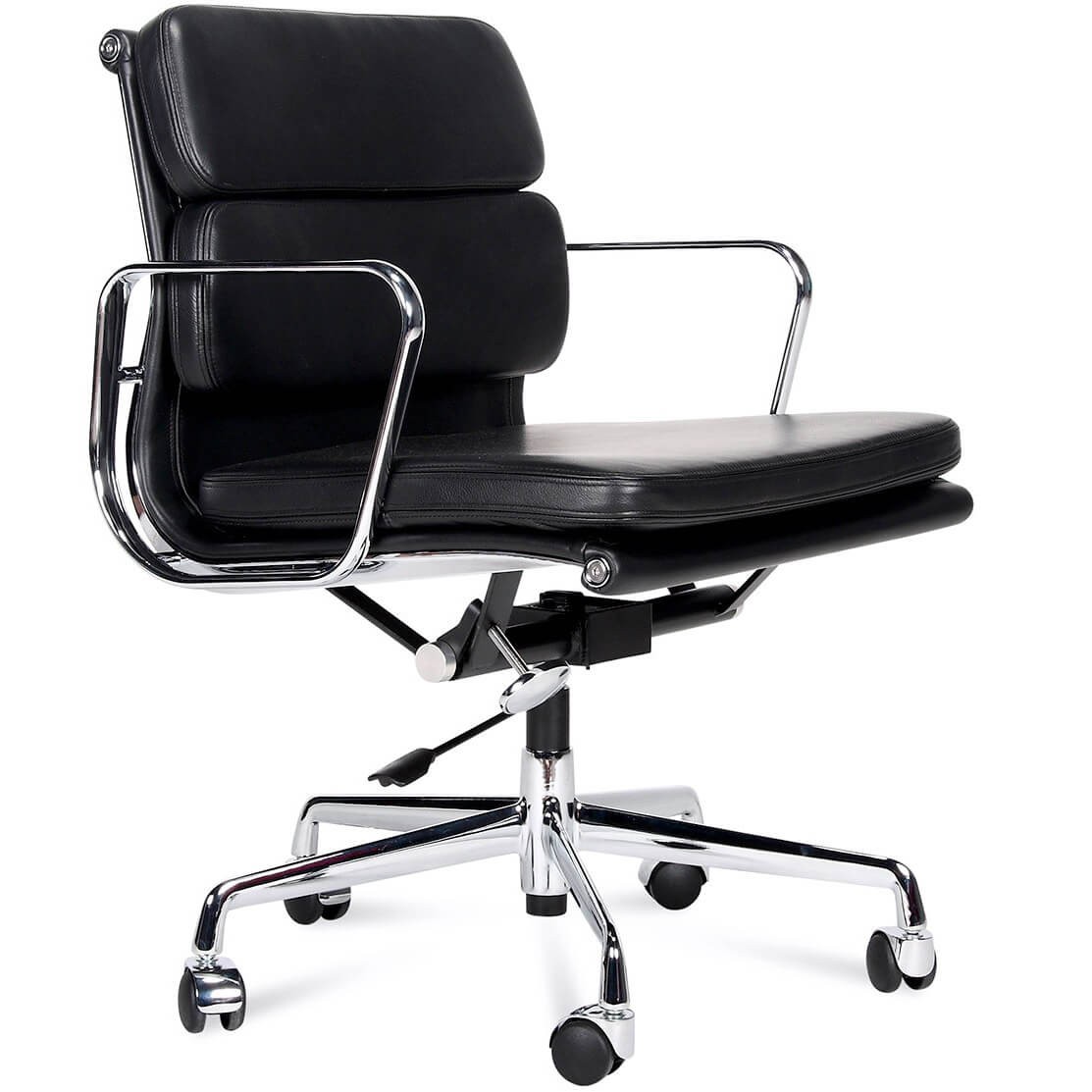 Inspiration Eames Soft Pad Chaise Bureau En Cuir Meubles Concept