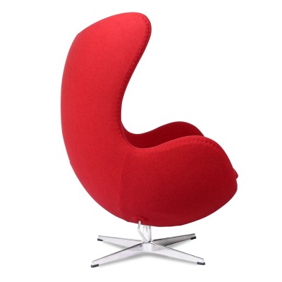 Réplique de la chaise Egg en cachemire du designer Arne Jacobsen