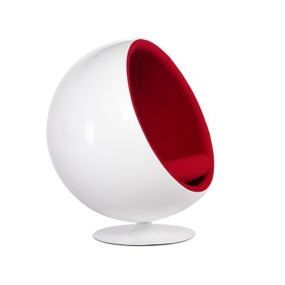 Fauteuil Ball Replica en Cachemire par Eero Aarnio