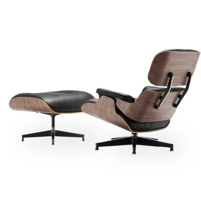 Réplique du Fauteuil Eames en Cuir Marron Cognac par Charles & Ray Eames