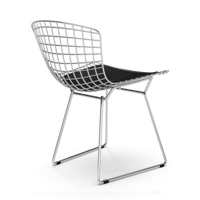 Replika Bertoia stol "Hög kvalitet" i Chrome Steel av den berömda designern Hans J. Wegner