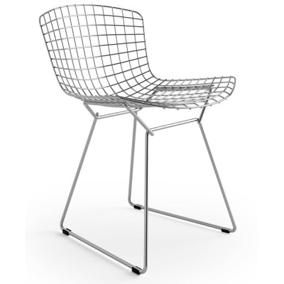 Replik Stuhl Bertoia "High Quality" aus Chromstahl des berühmten Designers Hans J. Wegner