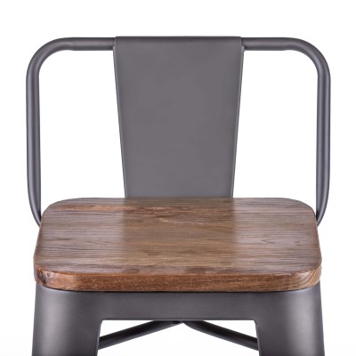 Hocker Bistro LB Wood Antique Icon Möbel