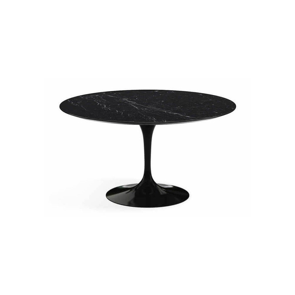 Replica Dining Tulip Table 120cm in Marquina Marble