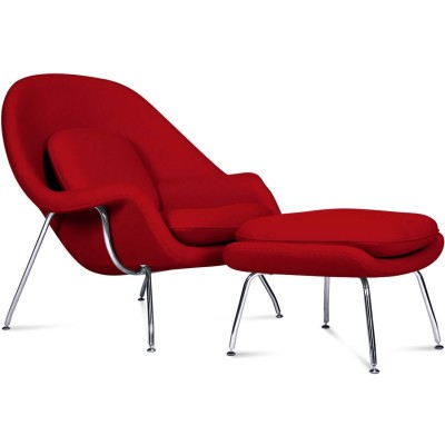 Replica della Womb Chair del designer Eero Saarinen