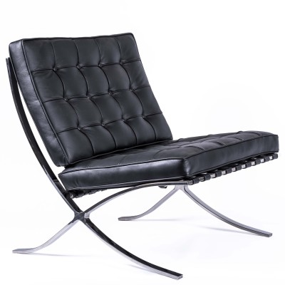 Sedia Barcellona Chair HQ in Pelle Fiore Italiana