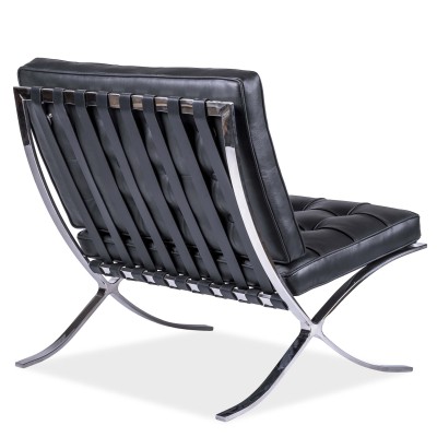 Réplique de chaise Barcelona Premium en cuir italien